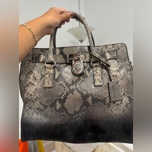 michael kors snake skin purse